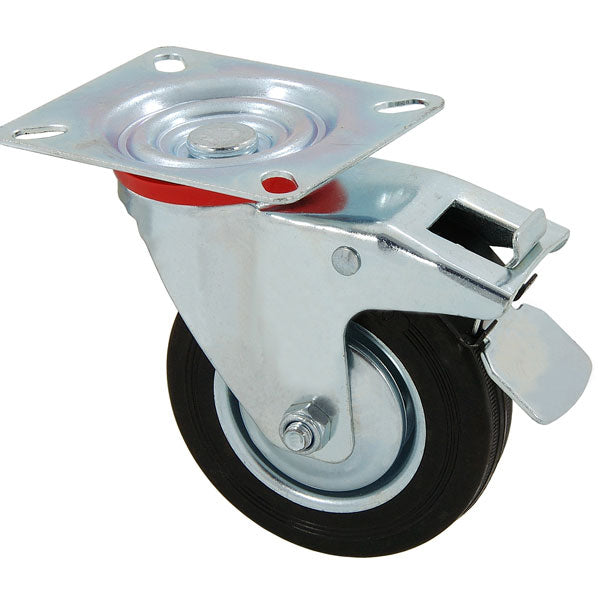 CT1847 - Castor Wheel 100mm Flattened Universal With Brake