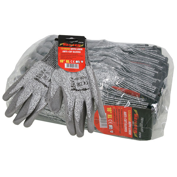 CT4745 - Anti-Cut HPPE Gloves - Size 10 Extra Large 12 Pairs