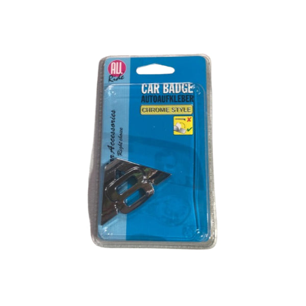 AR36427 - All Ride Deco Badge Chrome 'v8'