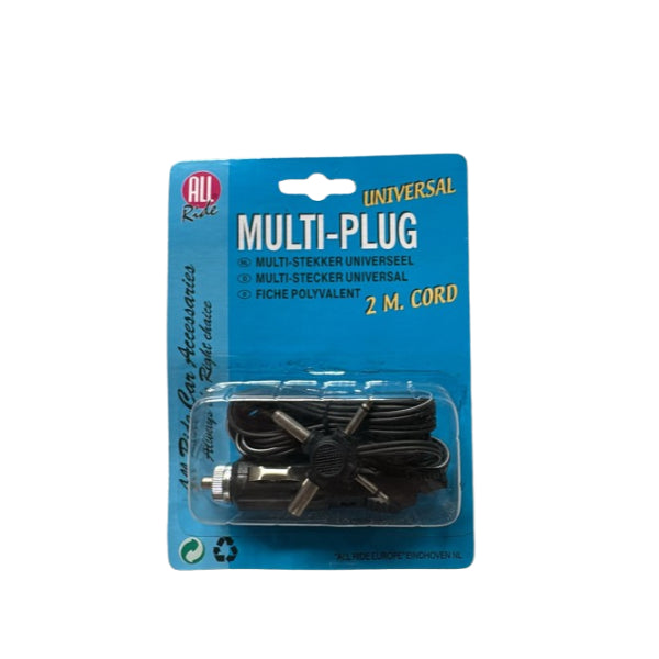 AR20334 - All Ride Cigarette Lighter Plug 12v-24v With 2 Metre Wire And Multi-Plug