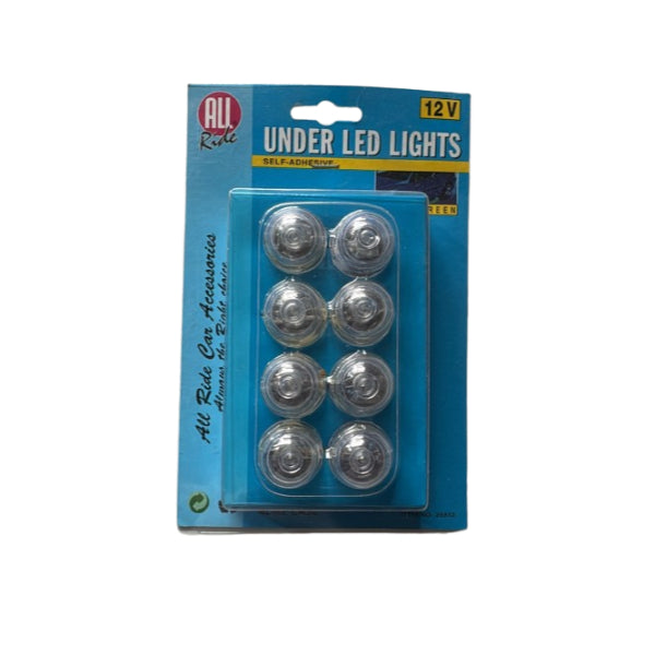 AR28853 - All Ride LED Lights Set 8pc 'Under Car' 12v Green