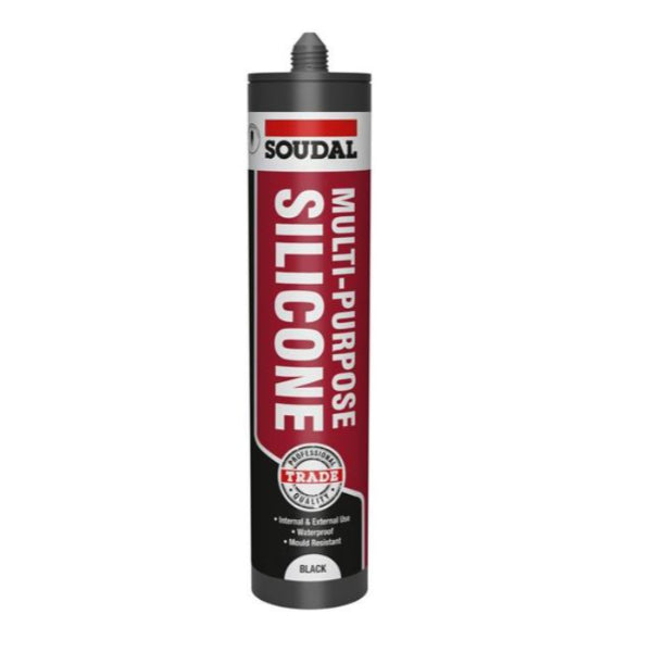 116824 - Soudal Trade Multi Purpose Silicon Black 270ml
