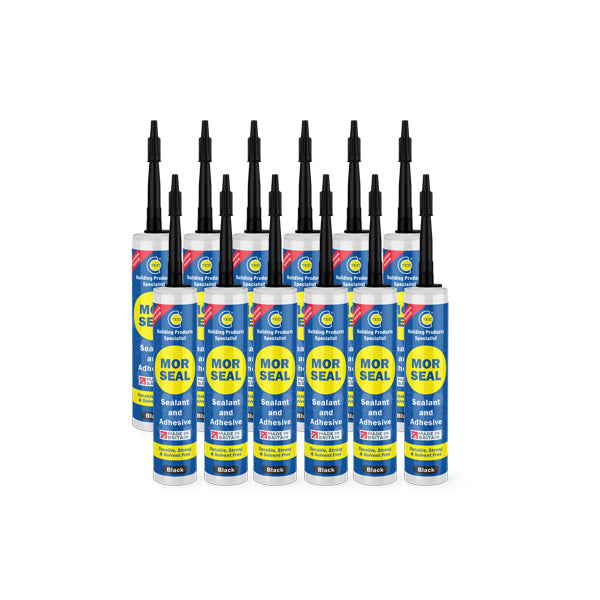 C-TEC Morseal Premium Hybrid Black Sealant & Adhesive – Box of 12