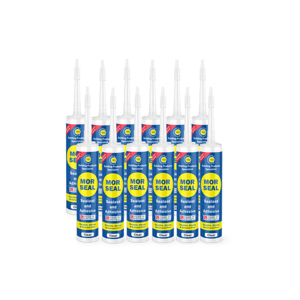 C-TEC Morseal Premium Hybrid Clear Sealant & Adhesive – Box of 12