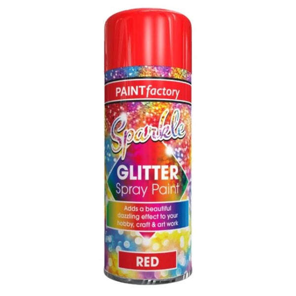 1659 - Glitter Spray Paint  Red 200ml