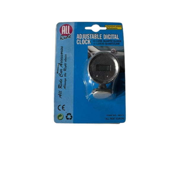 AR28371 - All Ride Clock Quartz Lcd Chrome Round