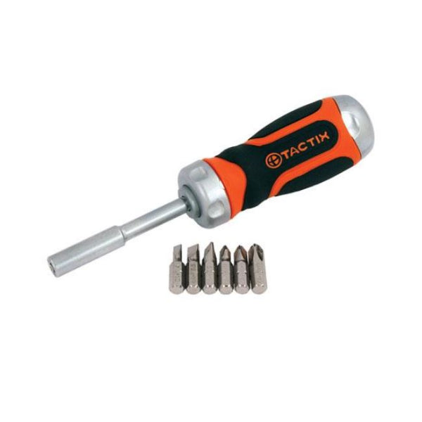205247 - 7 IN 1 Stubby Ratchet Screwdriver With Bits