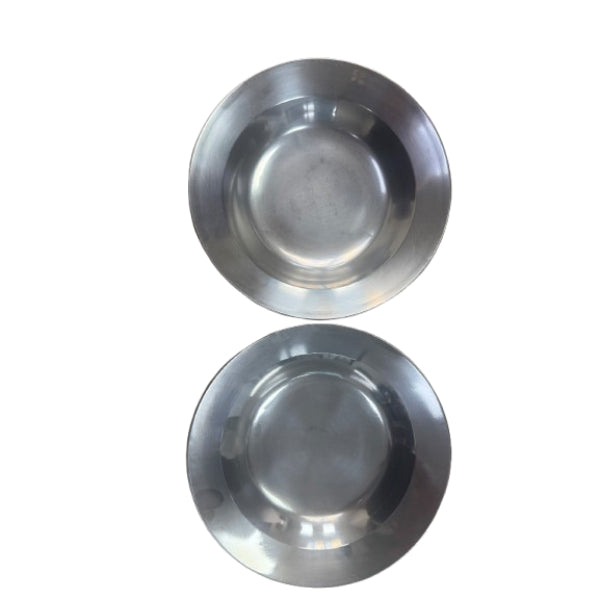 5024432084129 - 2pc Stainless Steel Plates 18cm