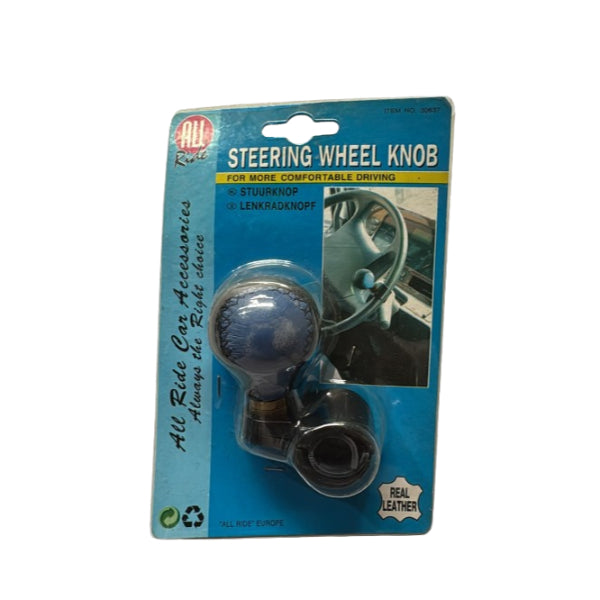 AR30837 - All Ride Steering Wheel Knob Leather Black And Blue