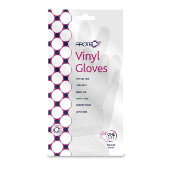 3835 - Vinyl Gloves 5 Pairs