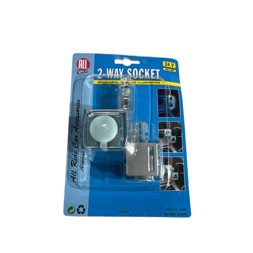AR30883 - Cigarette Lighter Plug Socket 2-Way 24V Light Up