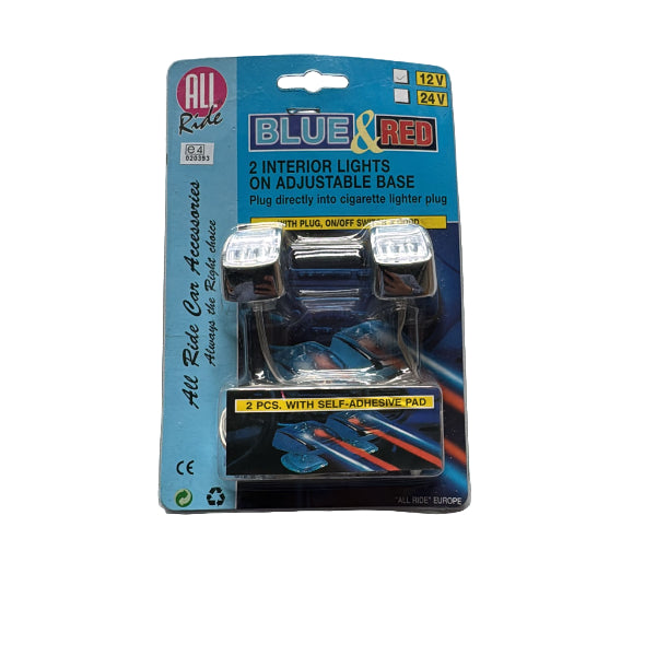 AR28368 - All Ride Interior Light 12v Blue And Red 2pc