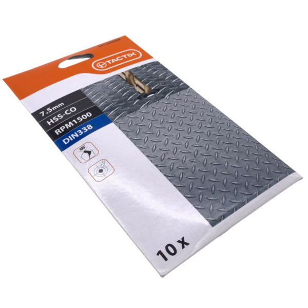 410386BM - Cobalt HSS Twist Drill Bit Set 7.5mm