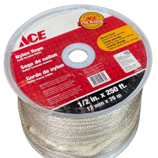 559745 - Solid Braided Nylon Rope 1/2in x 250ft