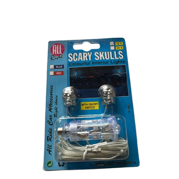 AR28238 - All Ride Interior Light 12v 'Scary Skull' Blue Led 2pc