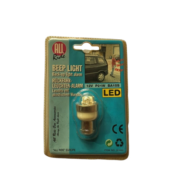 AR91852 - All Ride Reverse Light Back Up Led Bulb 12v Beep-Light With Alarm 1pc