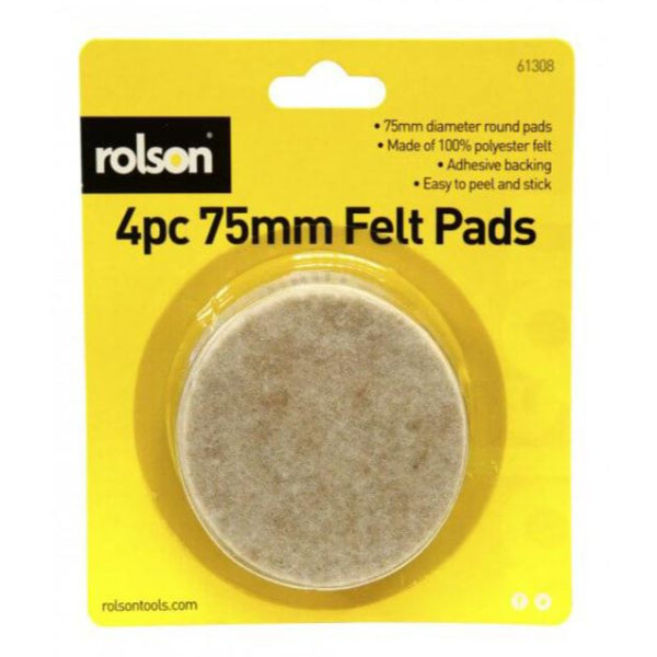 61308 - 4pc Felt Pads 75mm