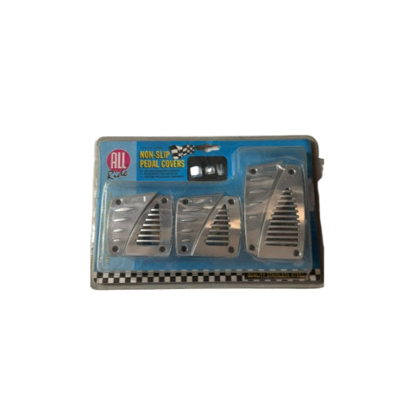 AR28506 - All Ride Pedal Cover Set 3pc Non-Slip Silver