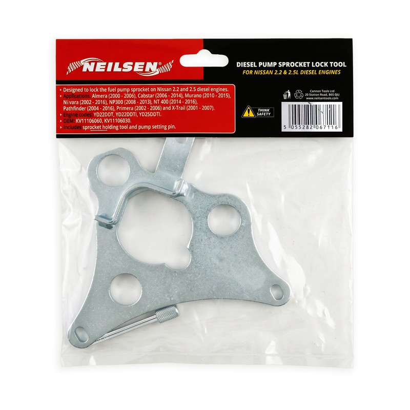 CT6711 - Diesel Pump Sprocket Locking Tool For Nissan 2.2 & 2.5L Diesel Engines