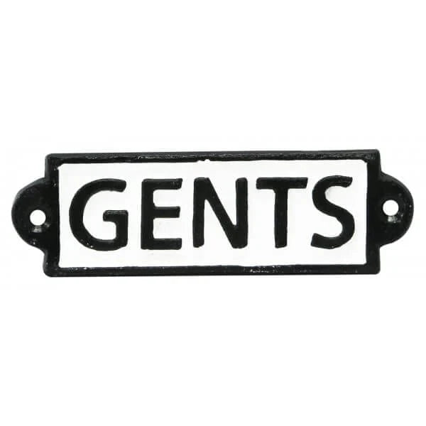 83511 - Gents Cast Iron Sign