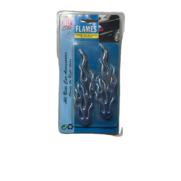 AR08920 - All Ride Sticker Kit Flame Small Chrome And Blue