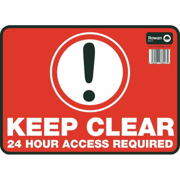 A4KEEPCLEAR - Keep Clear Sign