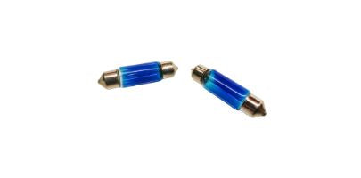 AR00756 - All Ride Interior Festoon Bulbs 2pc 12v 'Blue Softlight' 5w