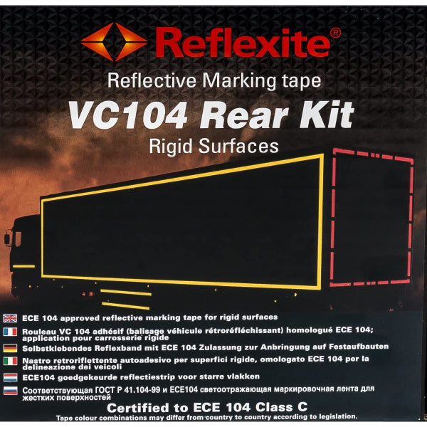 AR03859 - Marking Tape Reflective Rear 12.5m x 50mm Red