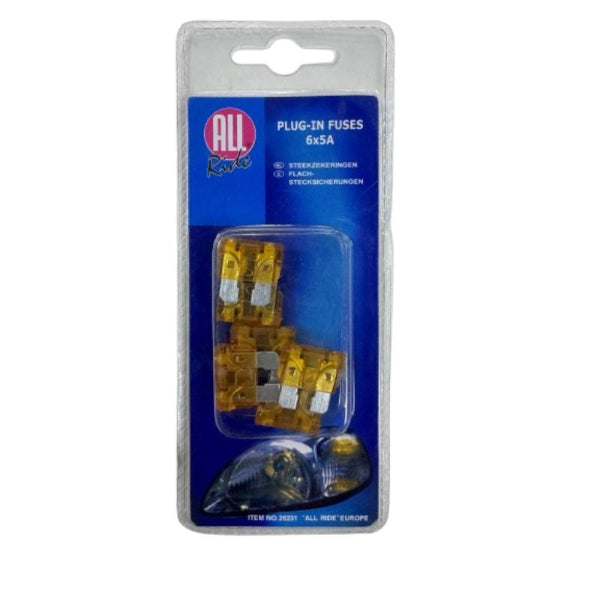 AR26231 - All Ride Car Fuse Set 'Plug-In' 6pc 5 Amp