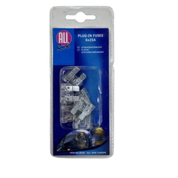AR26236 - All Ride Car Fuse Set 'Plug-In' 6pc 25 Amp