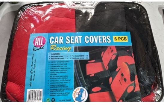 AR27481 - Car Seat Cover 'Racing' Leather Red