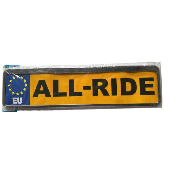AR27583 - All Ride Licence Plate (Number Plate) Surround Chrome