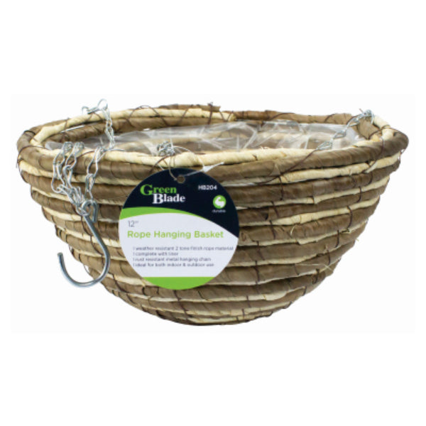 HB204 - Rope Basket 12inch