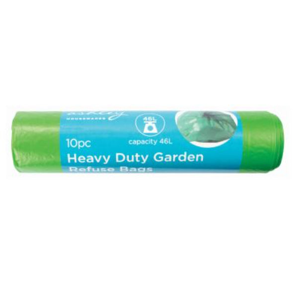 BB303 - 10pc Heavy Duty Garden Refuse Bags Green
