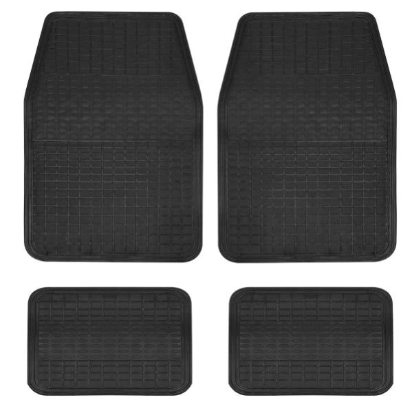 BRMS - 4pc Rubber Mat Set Black