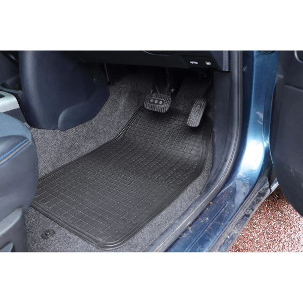 BRMS - 4pc Rubber Mat Set Black