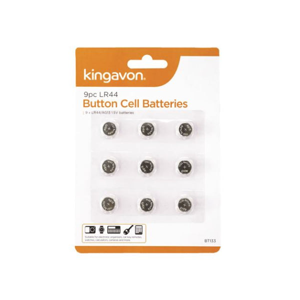 BT133 - 9pc LR44 Button Cell Batteries