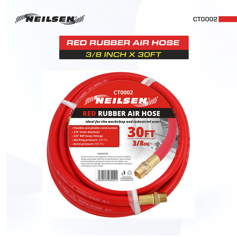 CT0002 - Air Hose Rubber 3/8 Inch X 30ft