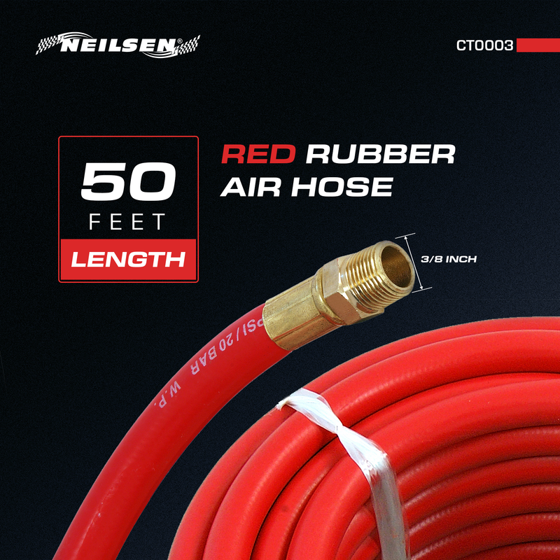 CT0003 - Air Hose Rubber 3/8 Inch x 50ft