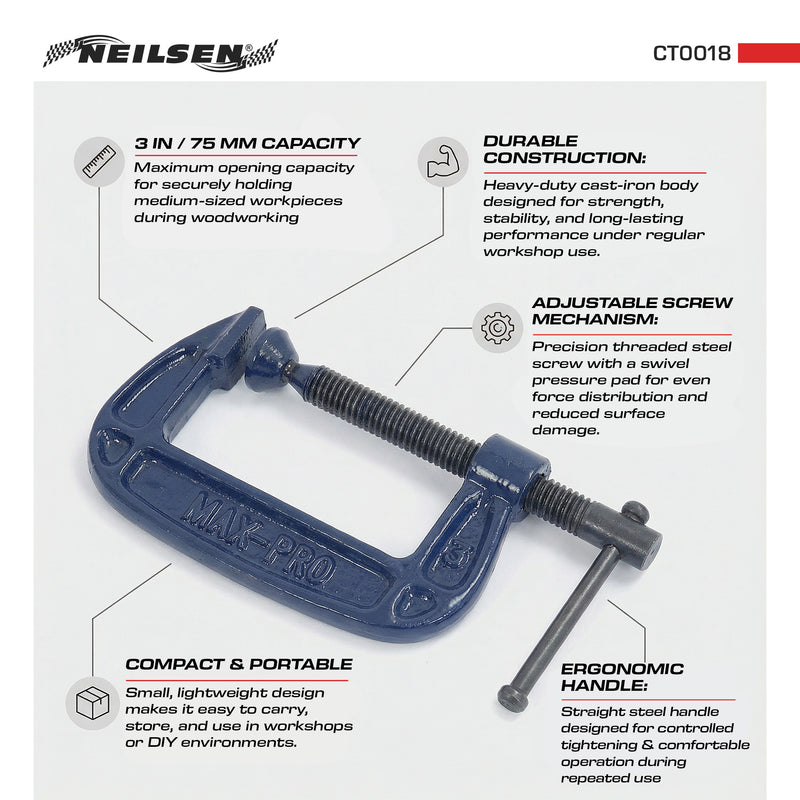 CT0018 - G-Clamp 3in