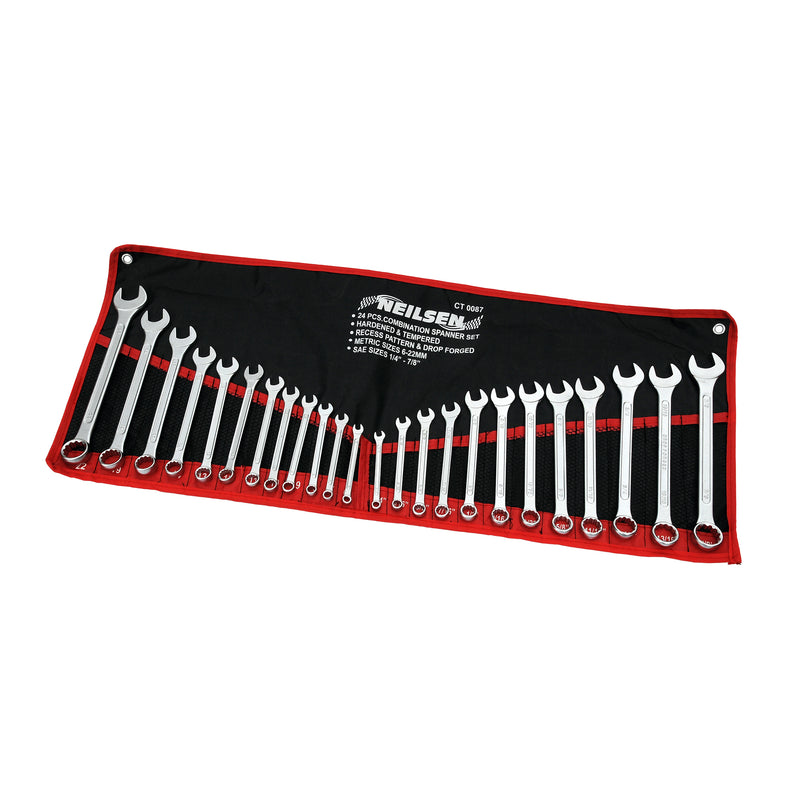 CT0087 - 25pc Combination Spanner Set
