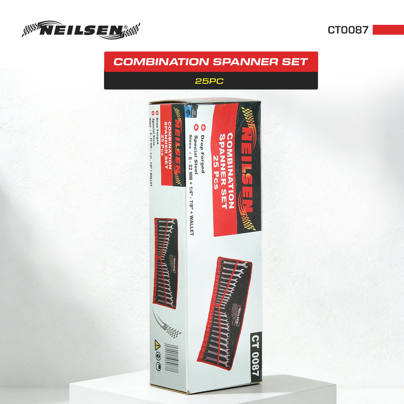 CT0087 - 25pc Combination Spanner Set