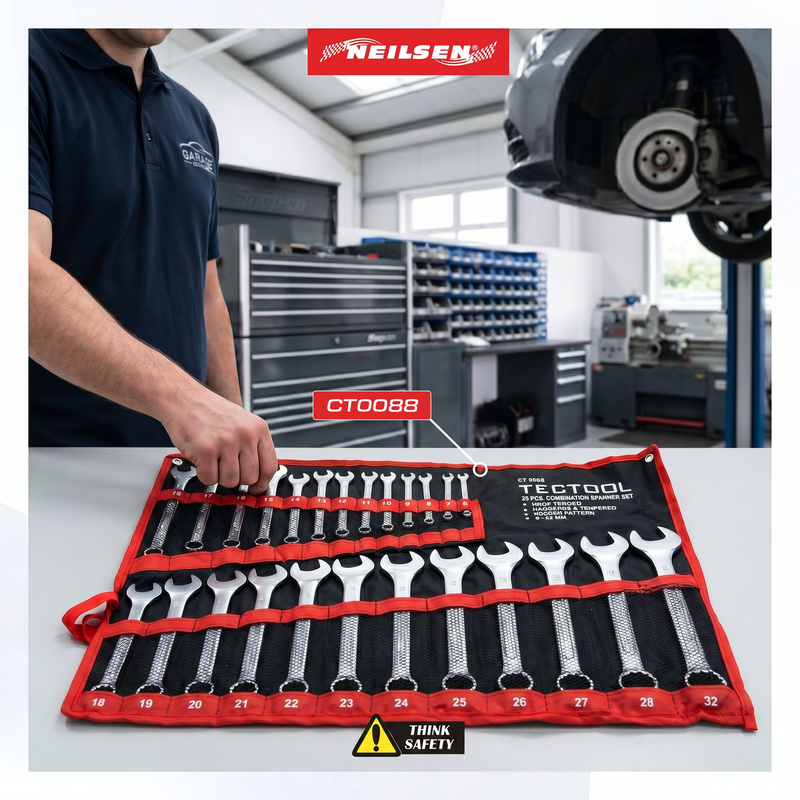 CT0088 - 25pc Combination Spanner Set