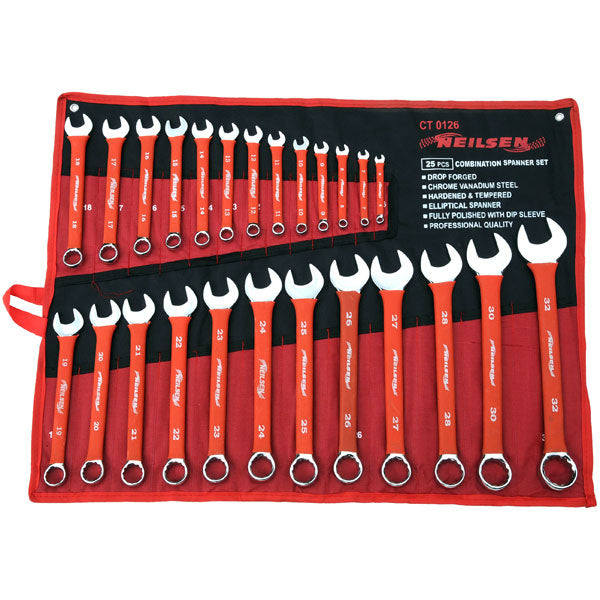 CT0126 - 25pc Combination Spanner Set