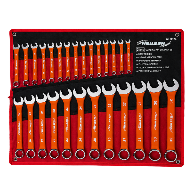 CT0126 - 25pc Combination Spanner Set
