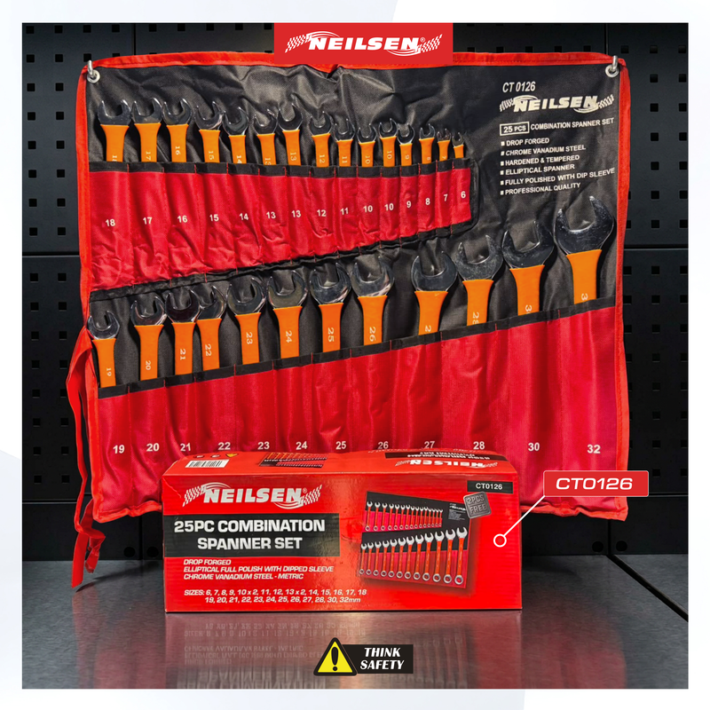 CT0126 - 25pc Combination Spanner Set