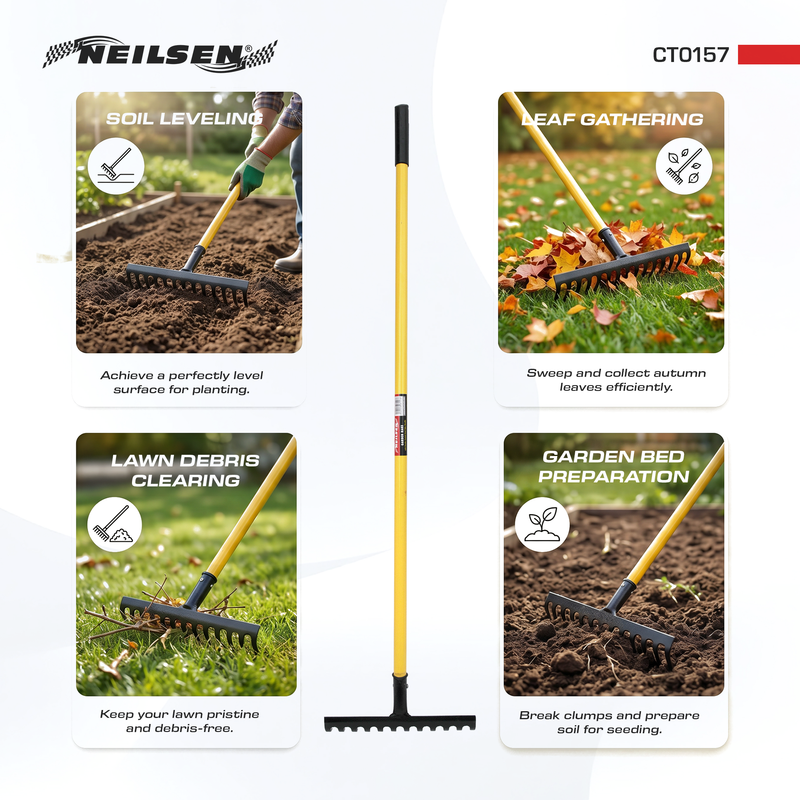 CT0157 - Garden Rake With Handle
