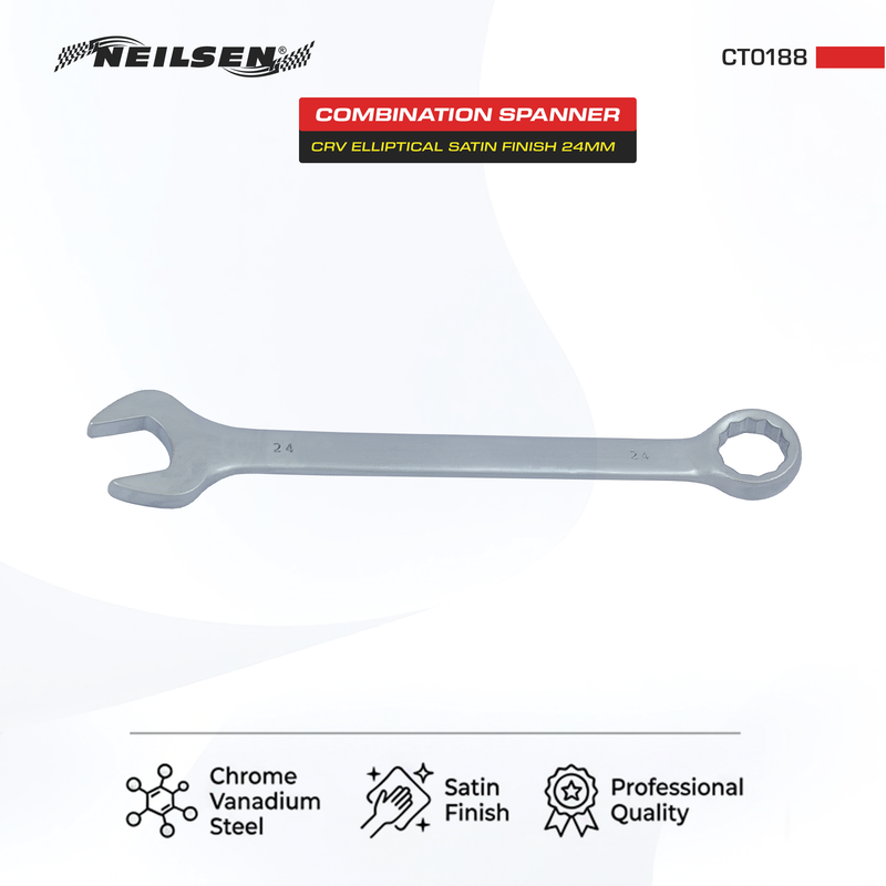CT0188 - 24mm Combination Spanner In Satin Finish
