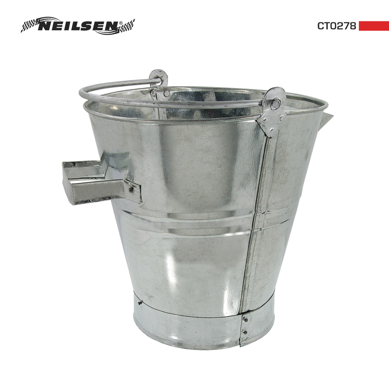 CT0278 - Galvanised V Lipped Tar Bucket New Improved Model