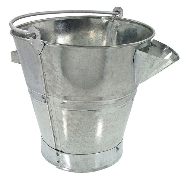 Tarson Bucket CT0278 - Galvanised V Lipped Tar Bucket — Neilsen Tools
